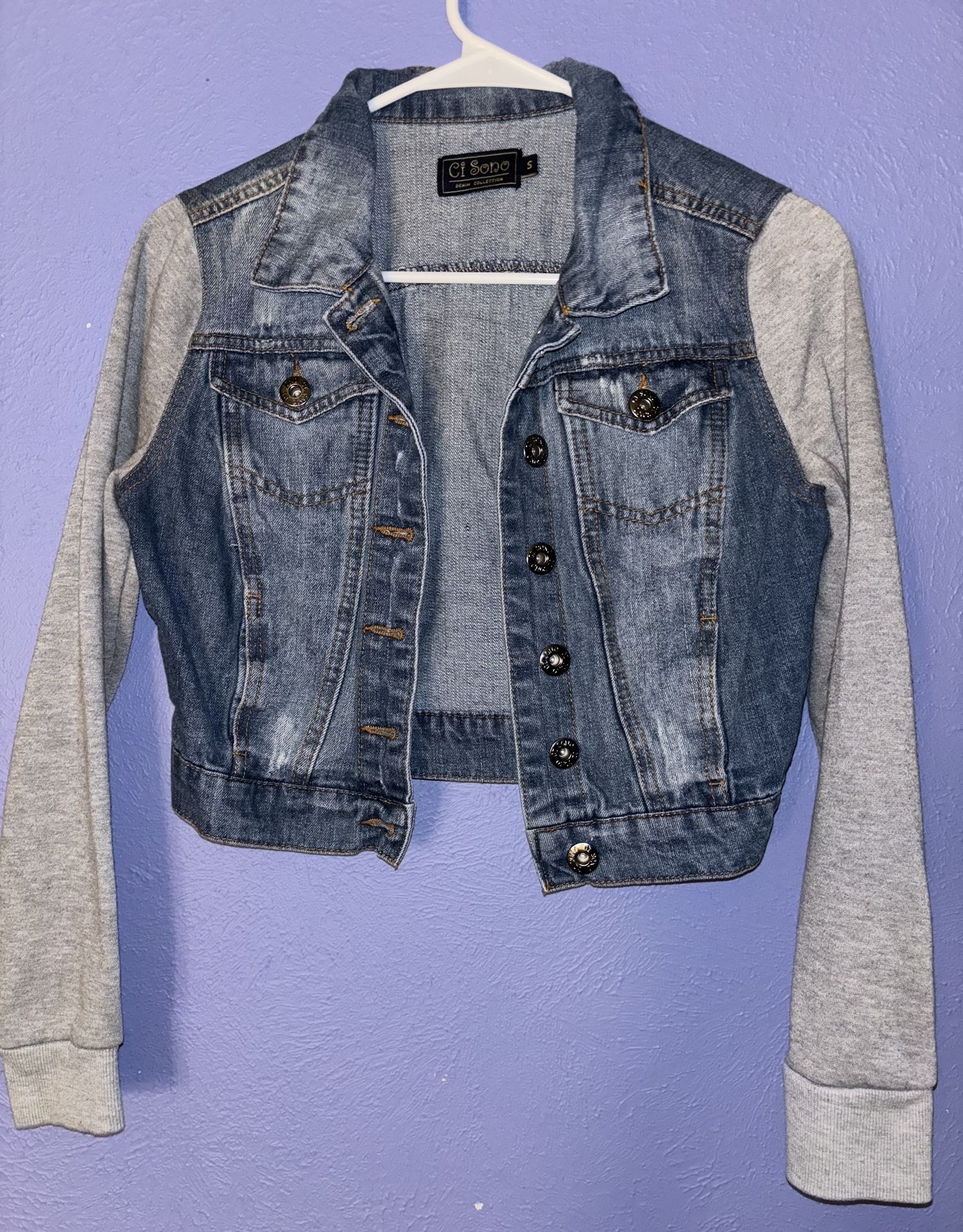Juniors Girls Or Women’s Jean Jacket Size S