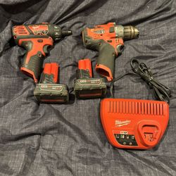 M12 Impact And Hammer Drill Set. 
