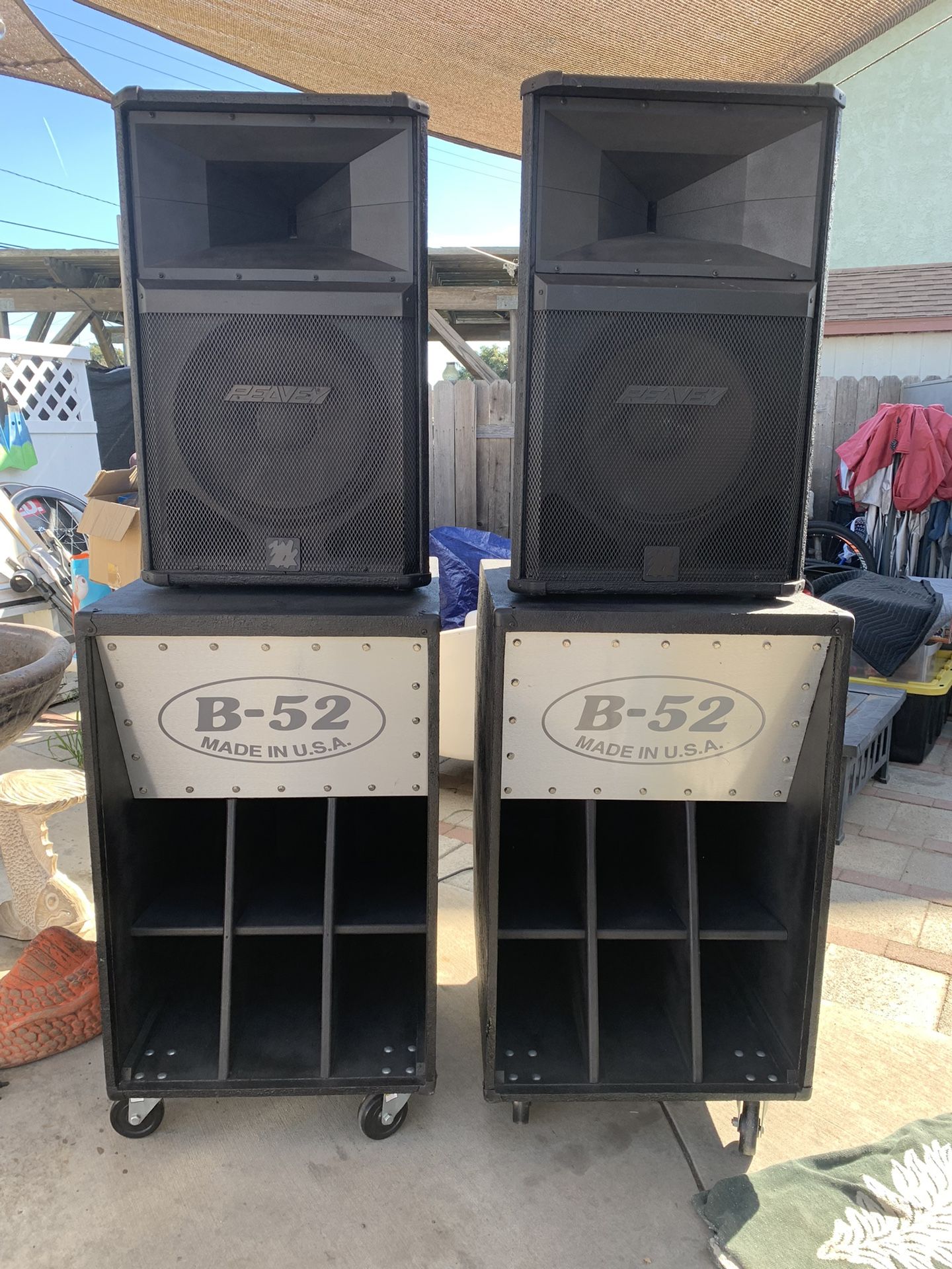 18” inch power speakers… 15 inch speakers