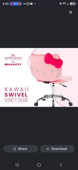 Hello kitty vanity chair