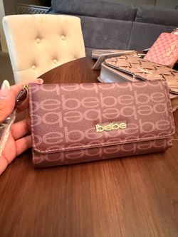 Bebe burgundy wallet