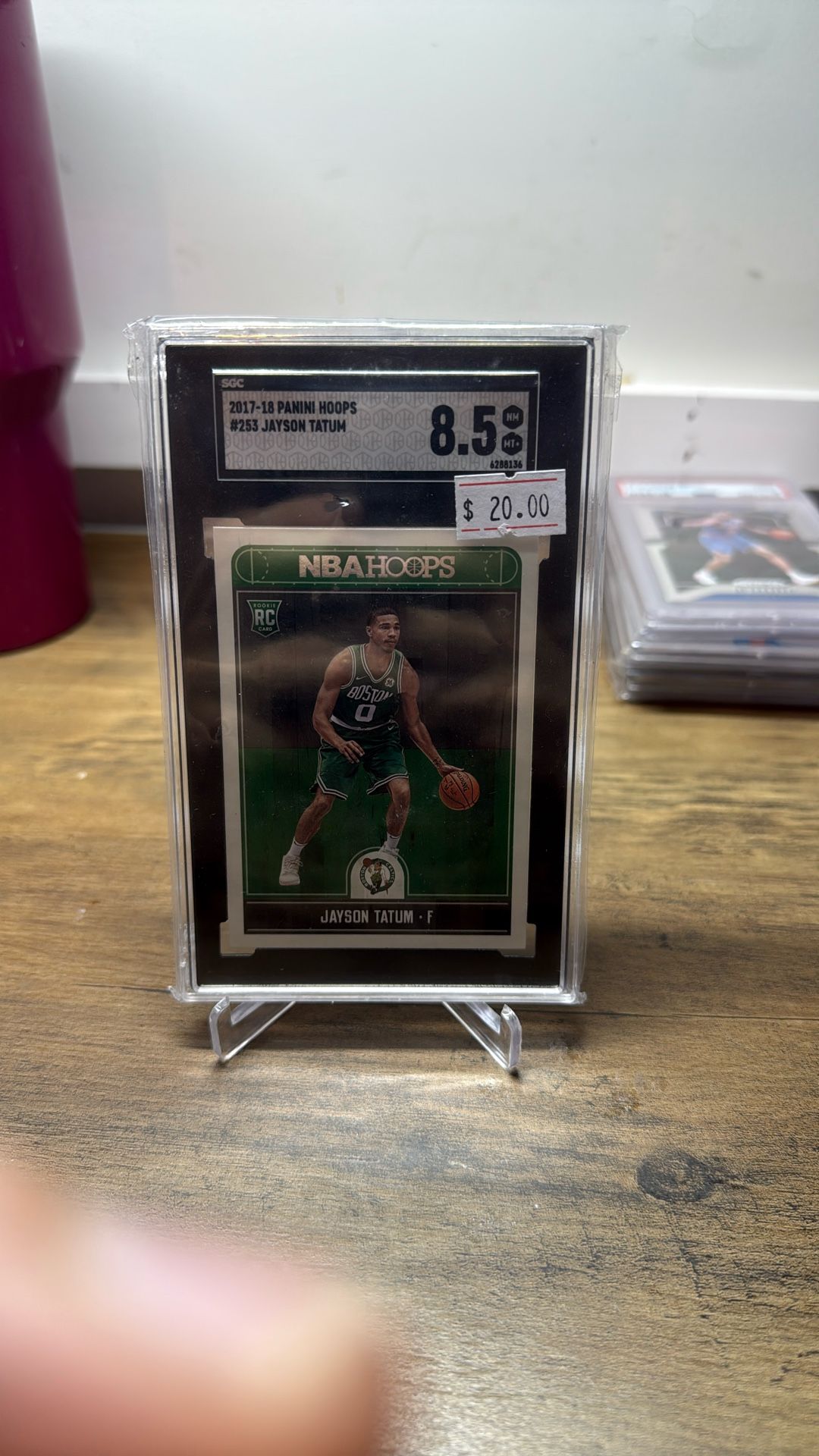 Jayson Tatum NBA Hoops Rookie SGC 8.5 Celtics NBA Sport Card