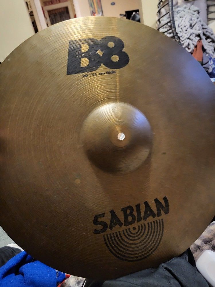 Sabian B8 20" Ride Cymbal Excellent Condition
