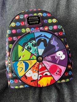 Loungefly Inside Out 2 Spinner Mini Backpack NWT Disney Pixar