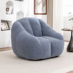 Homy Casa Biscayne Bean Bag Chair with Filler Cozy Memory Foam Sofa for Living Room, Bedroom, Dorm, Apartment, Office Open Box