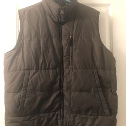 men's insulated vest, size XL