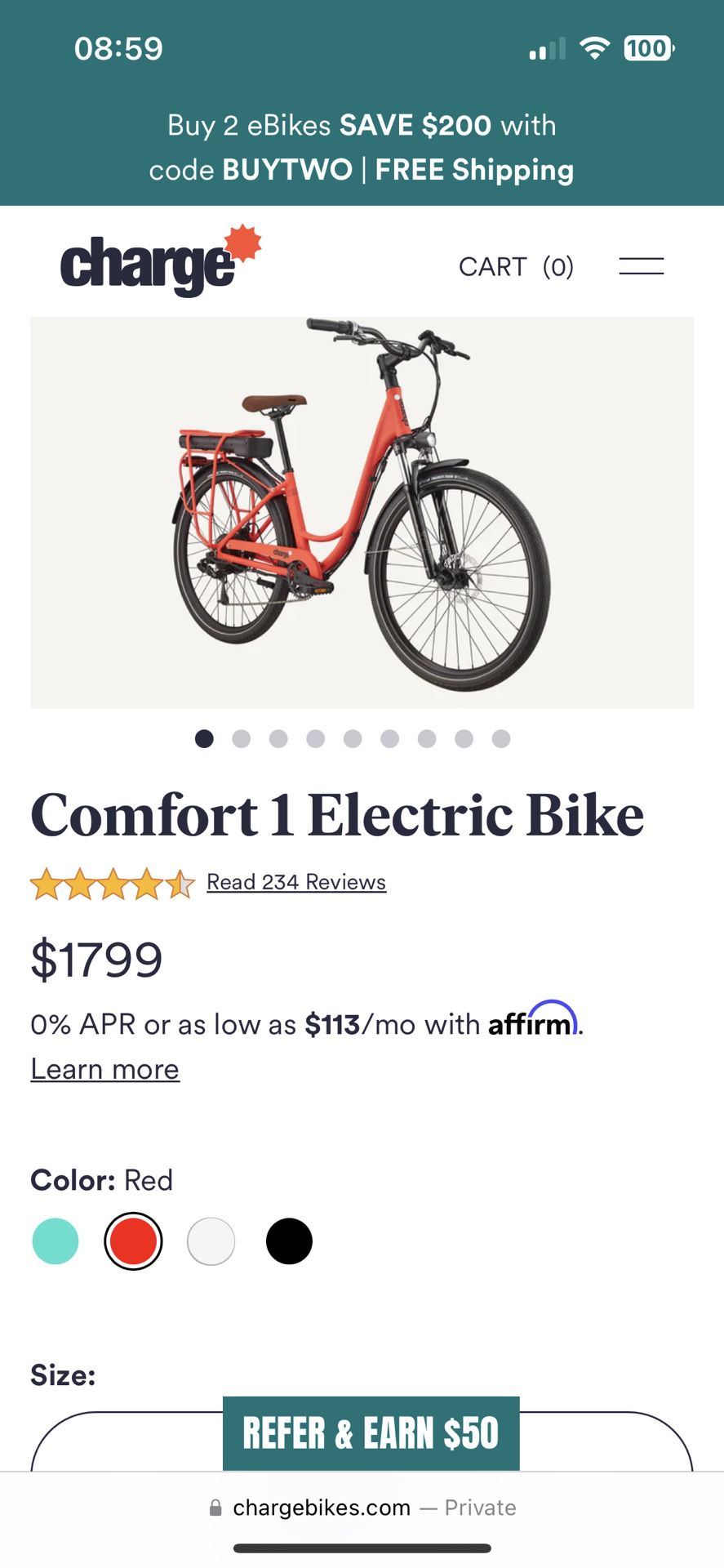 Charge bicycle 