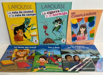 Lot of 6 Spanish Children's Early Readers Paperback Books