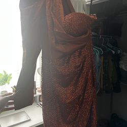 Bodycon Dress -Rust Brown 