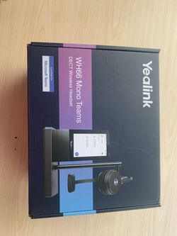 Brand New : Yealink WH66 UC Mono DECT & Bluetooth Wireless Headset - WH66-Mono-UC**original Price $375