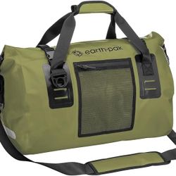 Brand New Earth Pak Green Waterproof Duffel Bag