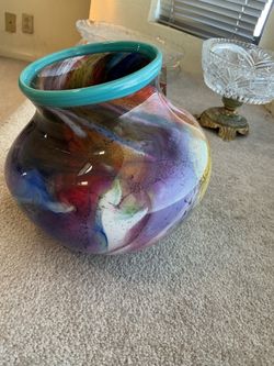 Vintage glass vase