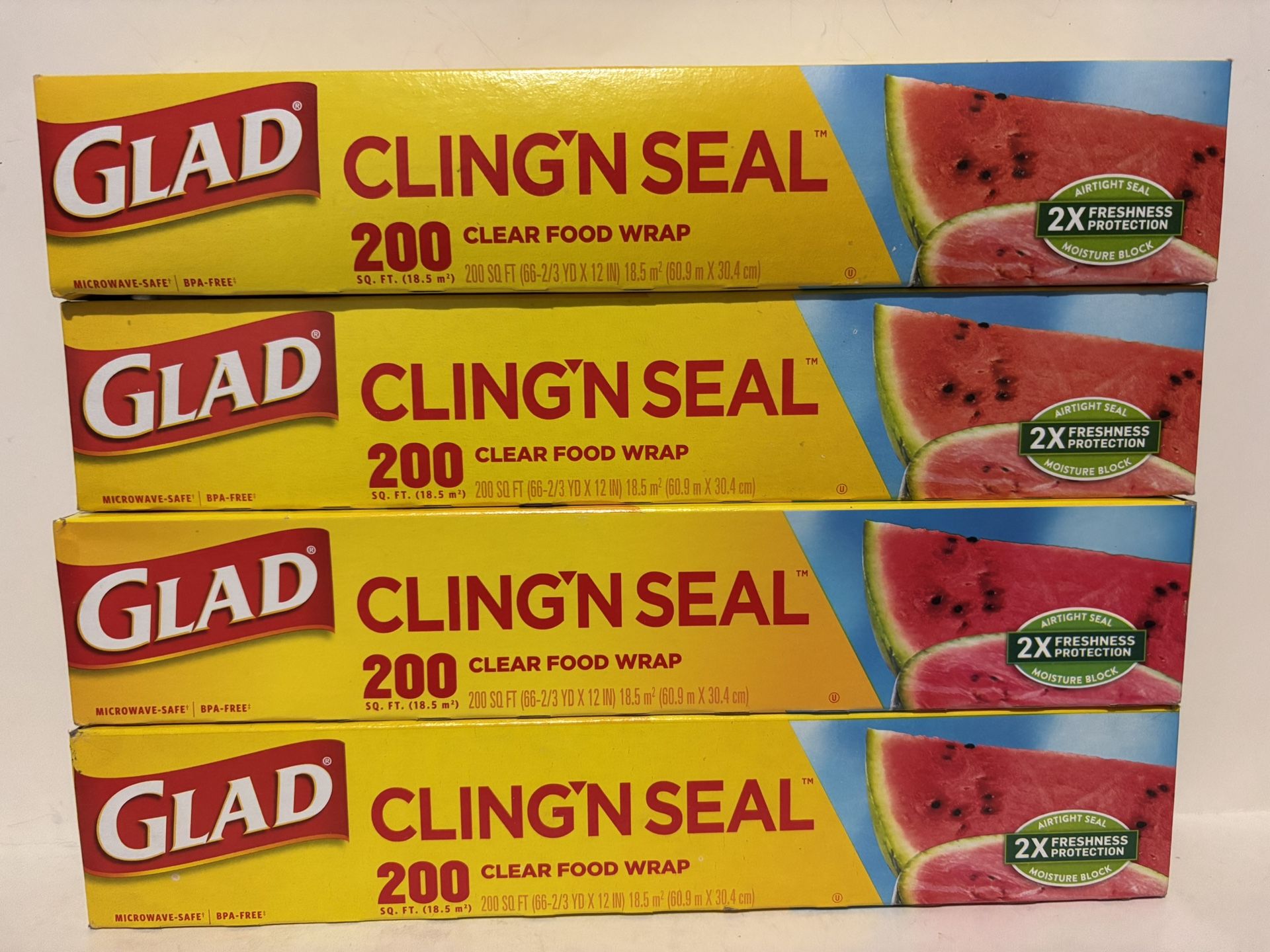 Glad Clear Plastic Wrap 200 Sq. ft (Please Read Post Descriptions)