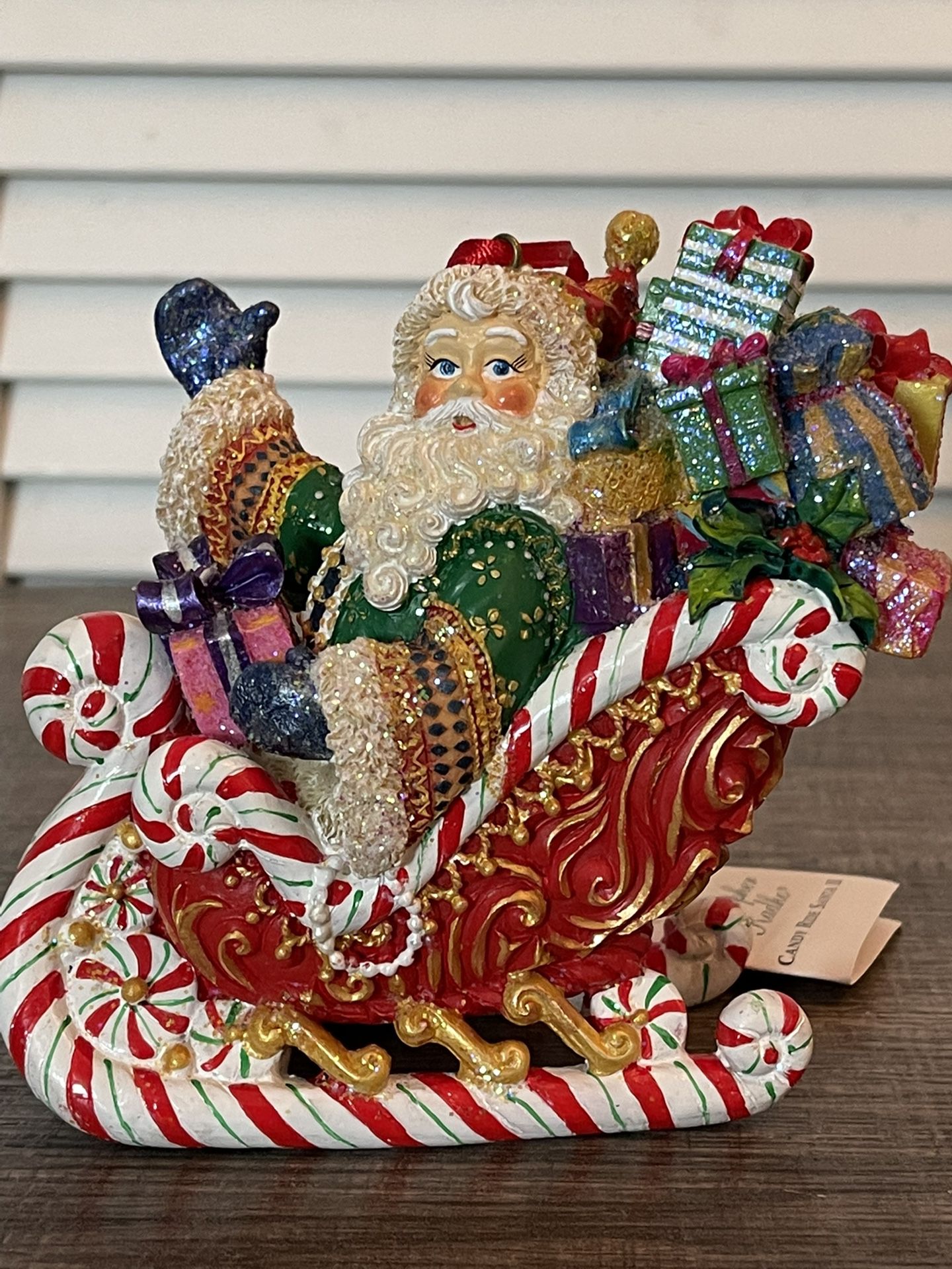 Christopher Radko Candy Ride Santa II Christmas Ornament  New In Box 