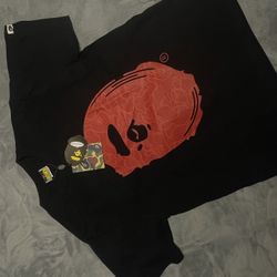 30 Year Anniversary , Black Shirt & Red Bathing Ape Logo