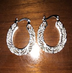 Silver earrings