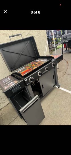 36" Culinary Deluxe Omnivore Griddle 4-Burner Liquid propane Flat Top Grill