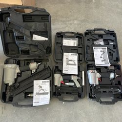 Porter Cable Pneumatic Nail Gun Set