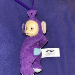Teletubbies Tinky Winky Clip On Carabiner Purple 5" Hugger Vintage 2000 Ragdoll