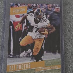 Eli Rogers 2017 Panini Prestige #139 Pittsburgh Steelers