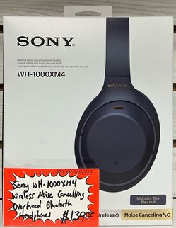 Sony WH-1000XM4 Wireless Noise Cancelling Overhead Bluetooth Headphones