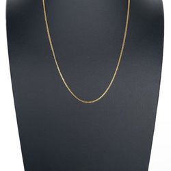 20” 14K Yellow Gold Round Franco Necklace