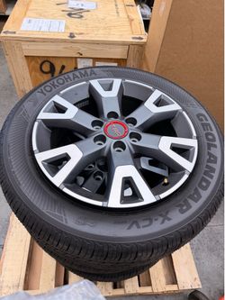 Toyota New Set of 4 TRD Wheels & Tires For Tacoma , 4runer, Tundra Fit 2024 to 2026 Models Only . dealer take off