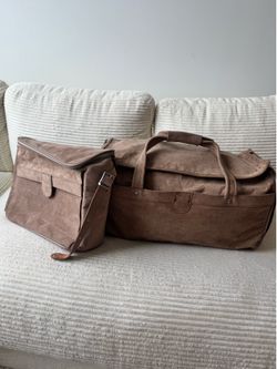 Vintage Hartmann Brown Duffel Weekender Travel Bag