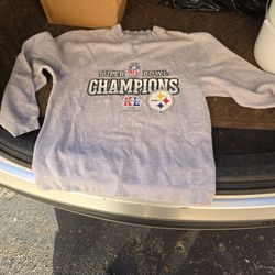 Steelers SB 40 Grey Sweatshirt 
