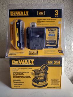 DeWalt XR 20V MAX Brushless Cordless Orbital Sander Kit. $170