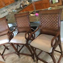 Hooker Furniture Bamboo rattan Stools 