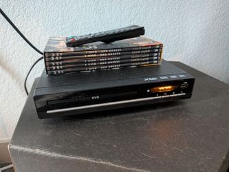 DVD player $3 w/ DVDs