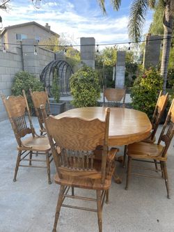 7 Piece Wooden Dining Set