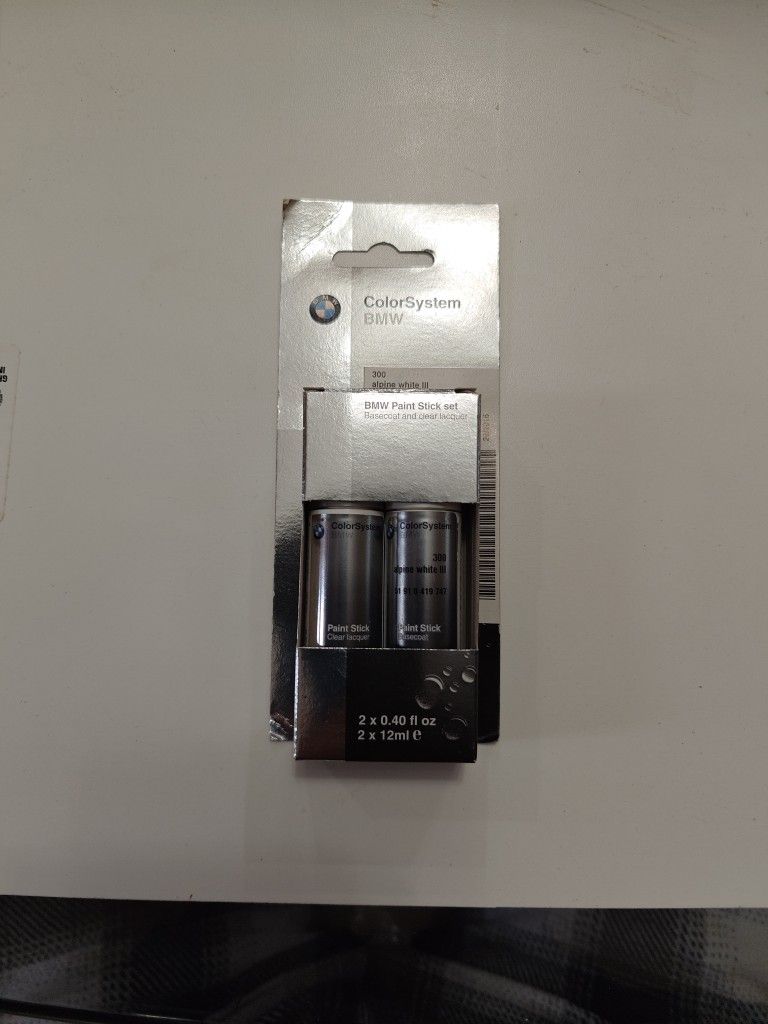 Genuine BMW Paint Stick Set #300 Alpine White III