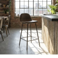 BONHAM FAUX LEATHER BAR STOOL -2