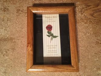 Vintage structural industries Inc and shadow box solid wood frame 5" x 7"