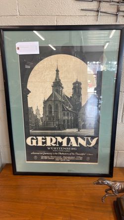 1900’s framed German poster