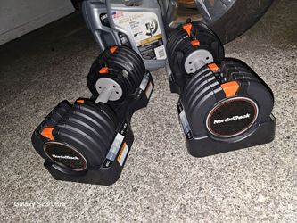 Nordic Track Adjustable Dumbells 55lbs