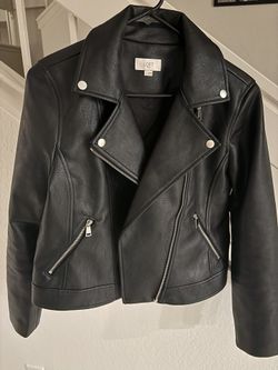 Faux Leather Moto Jacket - Like New!