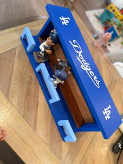 LA Dodgers Bobblehead Set with Dugout Display