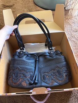Brighton embroidered shoulder handbag