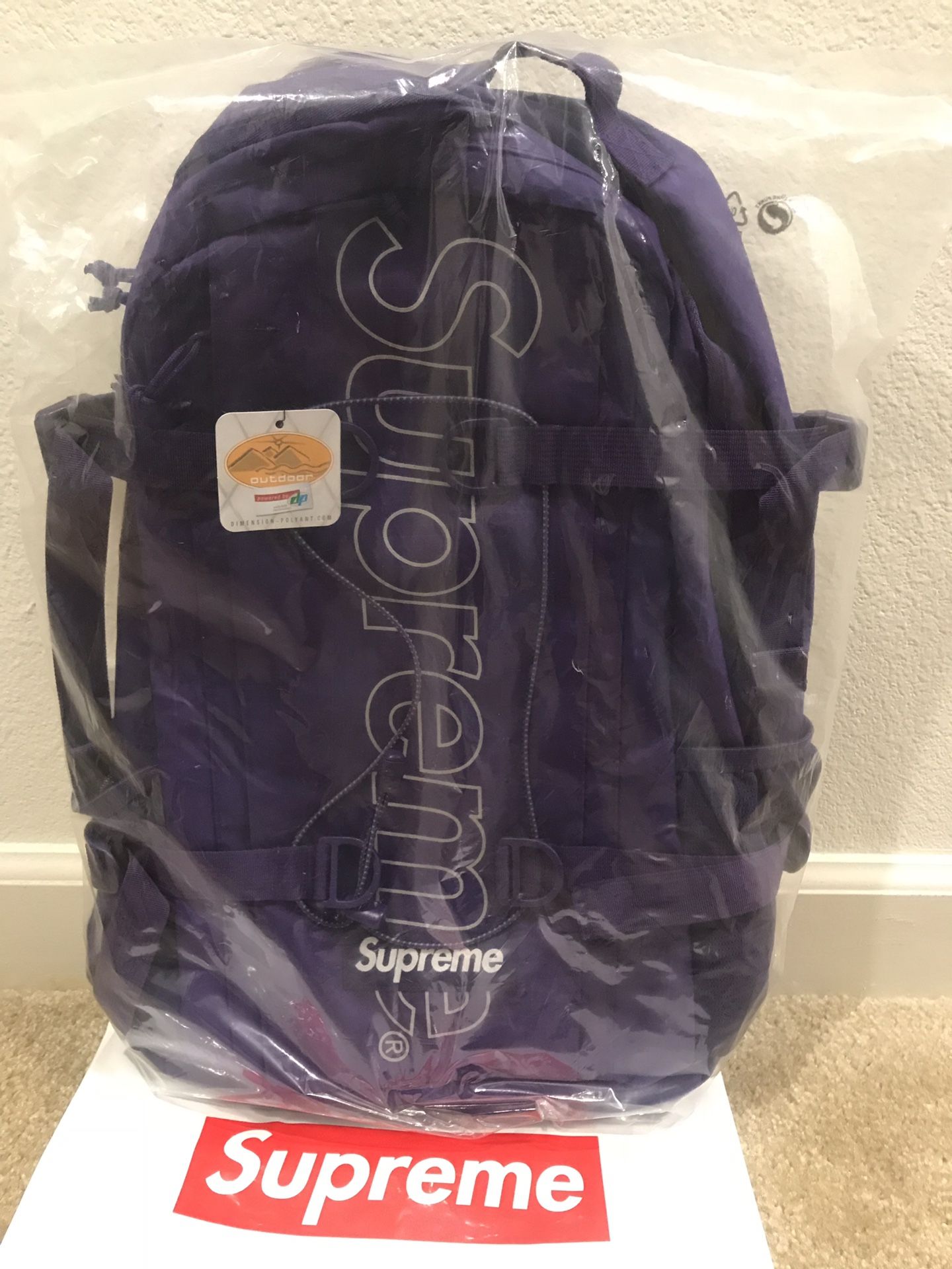 Purple hotsell supreme backpack