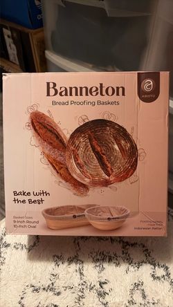 Abioto Banneton Bread Proofing Basket Set