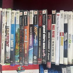 Wii, Xbox, And PlayStation 2 Games
