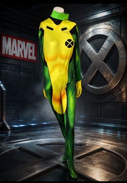 Marvel X-Men Rogue Cosplay Costume Bodysuit used