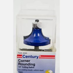 Century Drill 40305 1/2" Cutting Radius Corner Rounding Carbide Router Bit 
