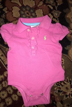 Six-month-old polo romper