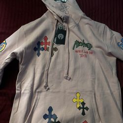 Chromes Heart Hoodie Pink