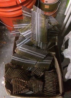 Stick and coil nails