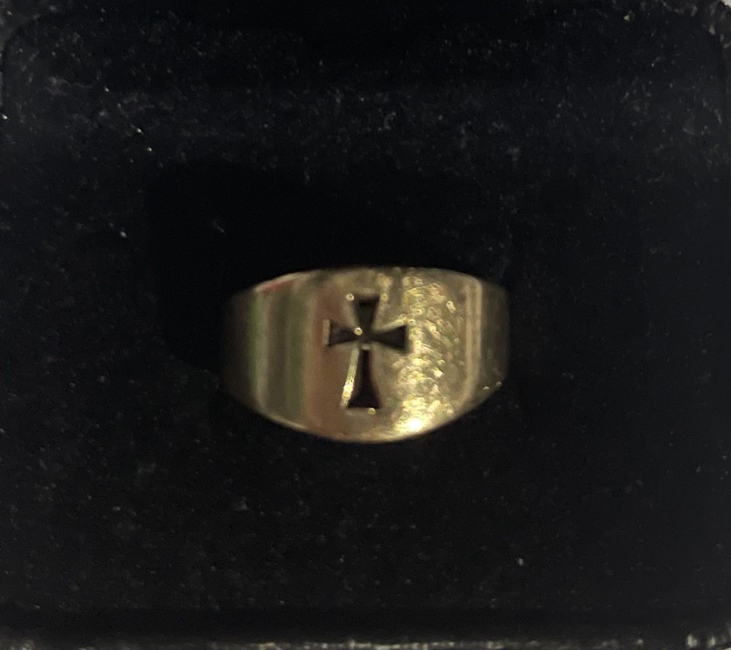 James Avery Gold Cut Out Cross Ring